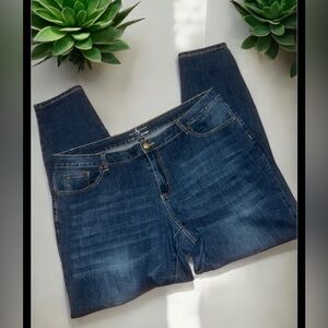 Ashley Stewart Dark Blue Flawless Skinny Jeans